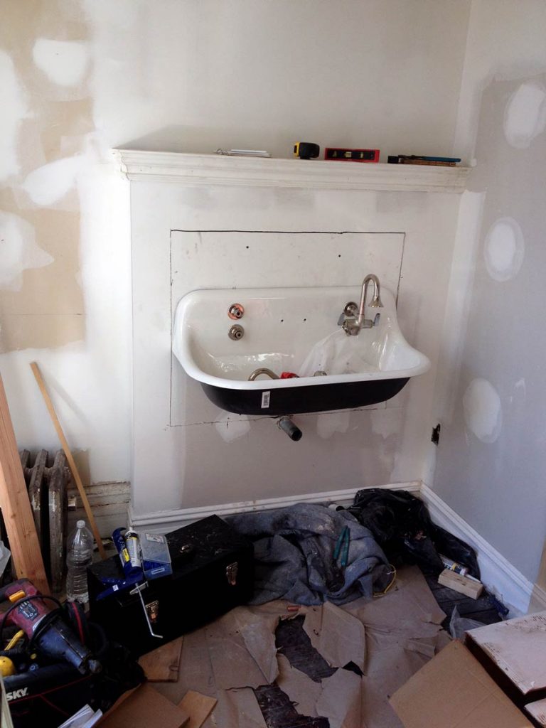 Renovation Rewind 6 Water Closet Nose to the Brownstone